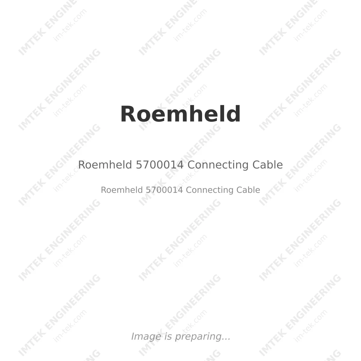 Roemheld 5700014 Connecting Cable