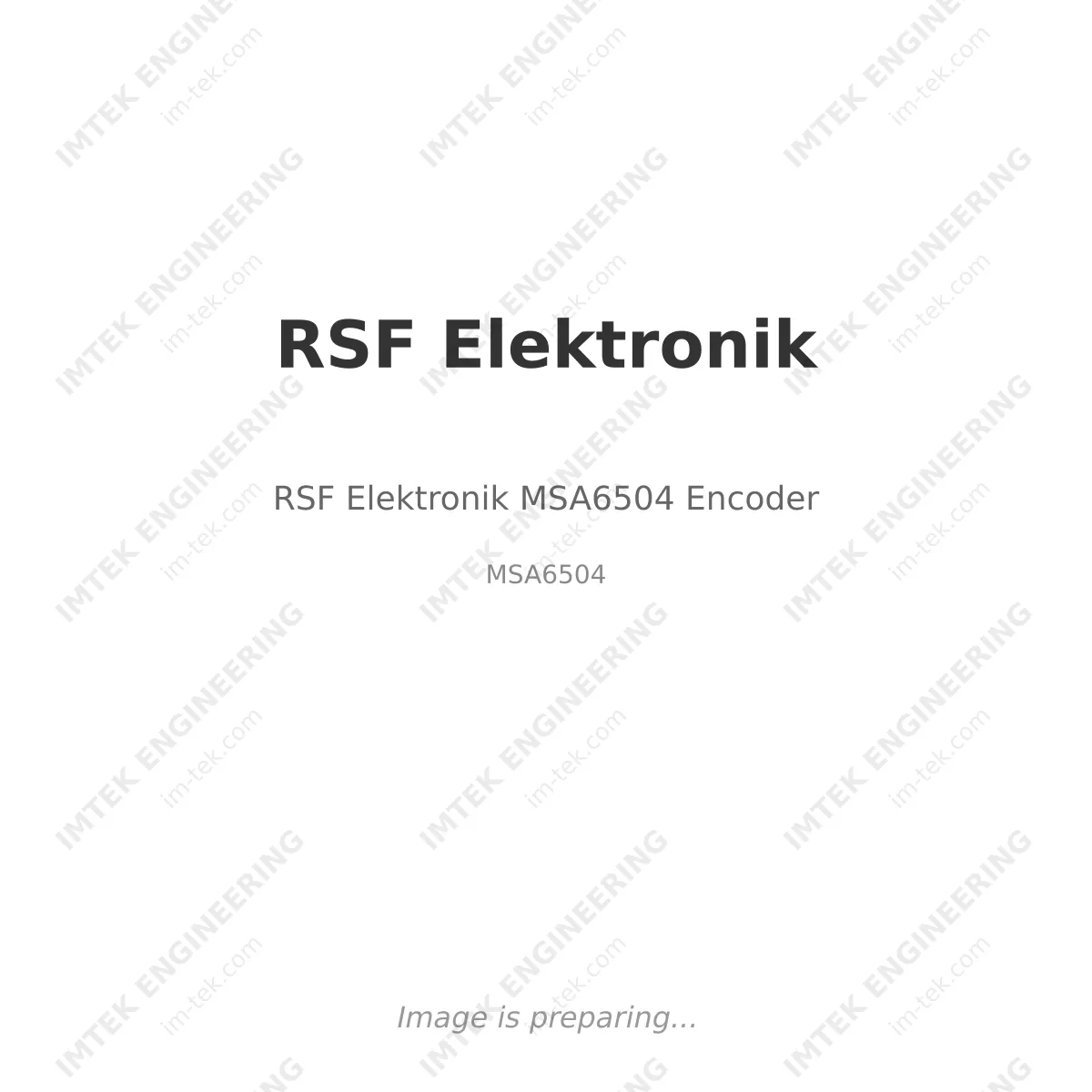 RSF Elektronik MSA6504 Encoder