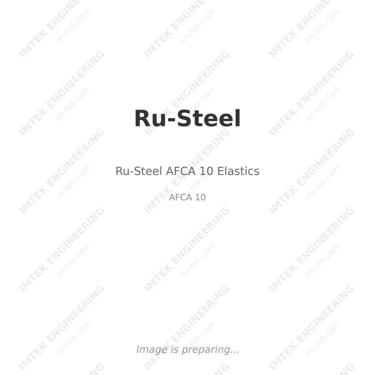 Ru-Steel AFCA 10  Elastics