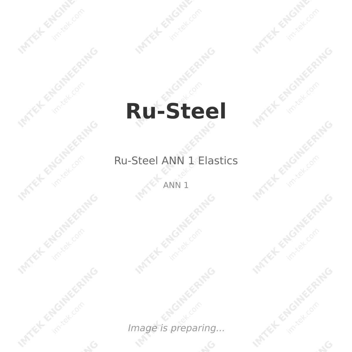 Ru-Steel ANN 1  Elastics
