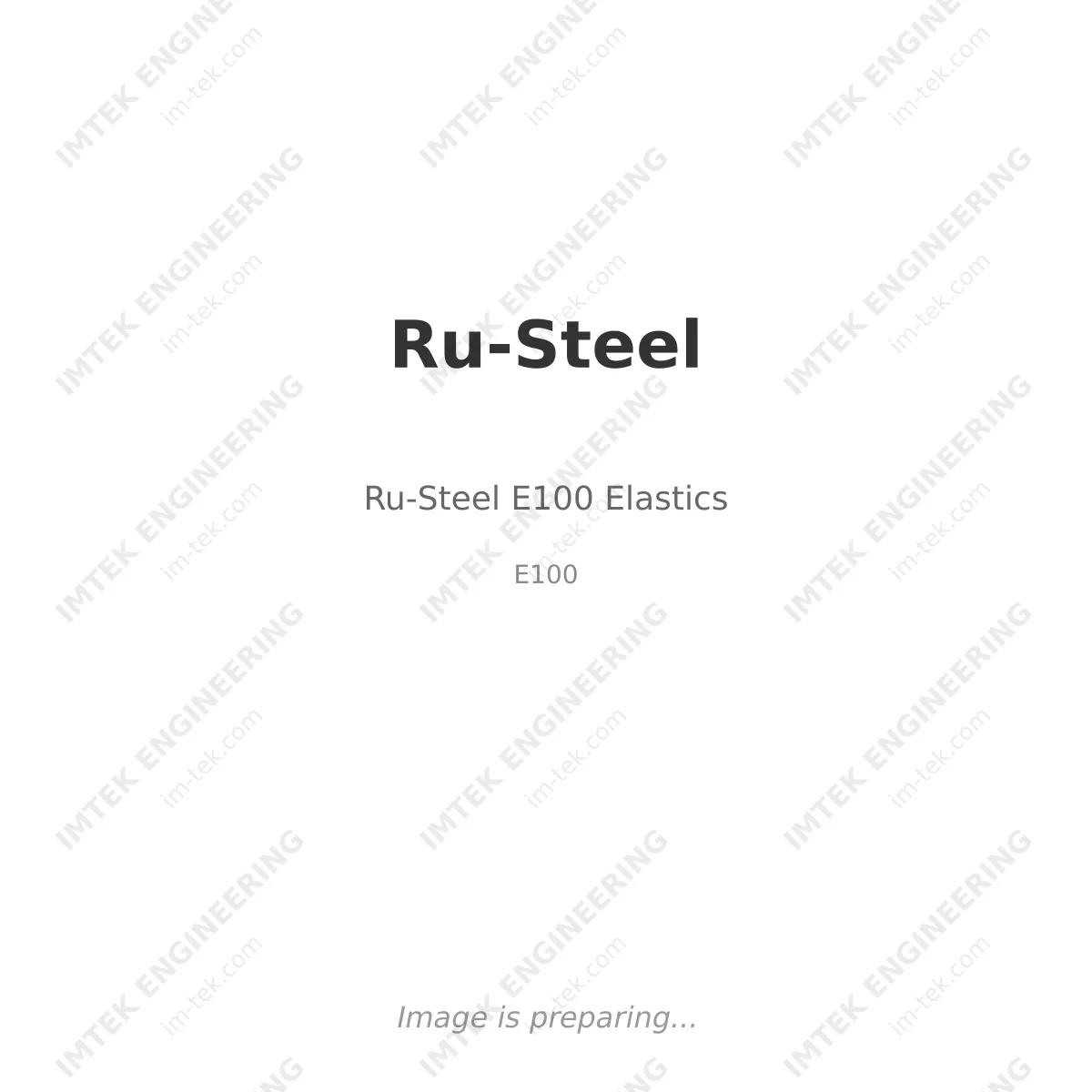 Ru-Steel E100  Elastics