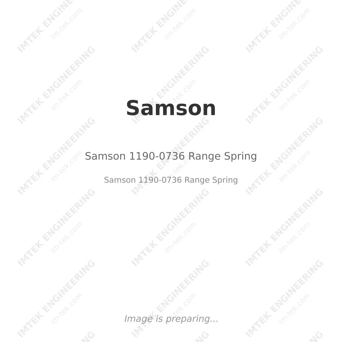 Samson 1190-0736 Range Spring