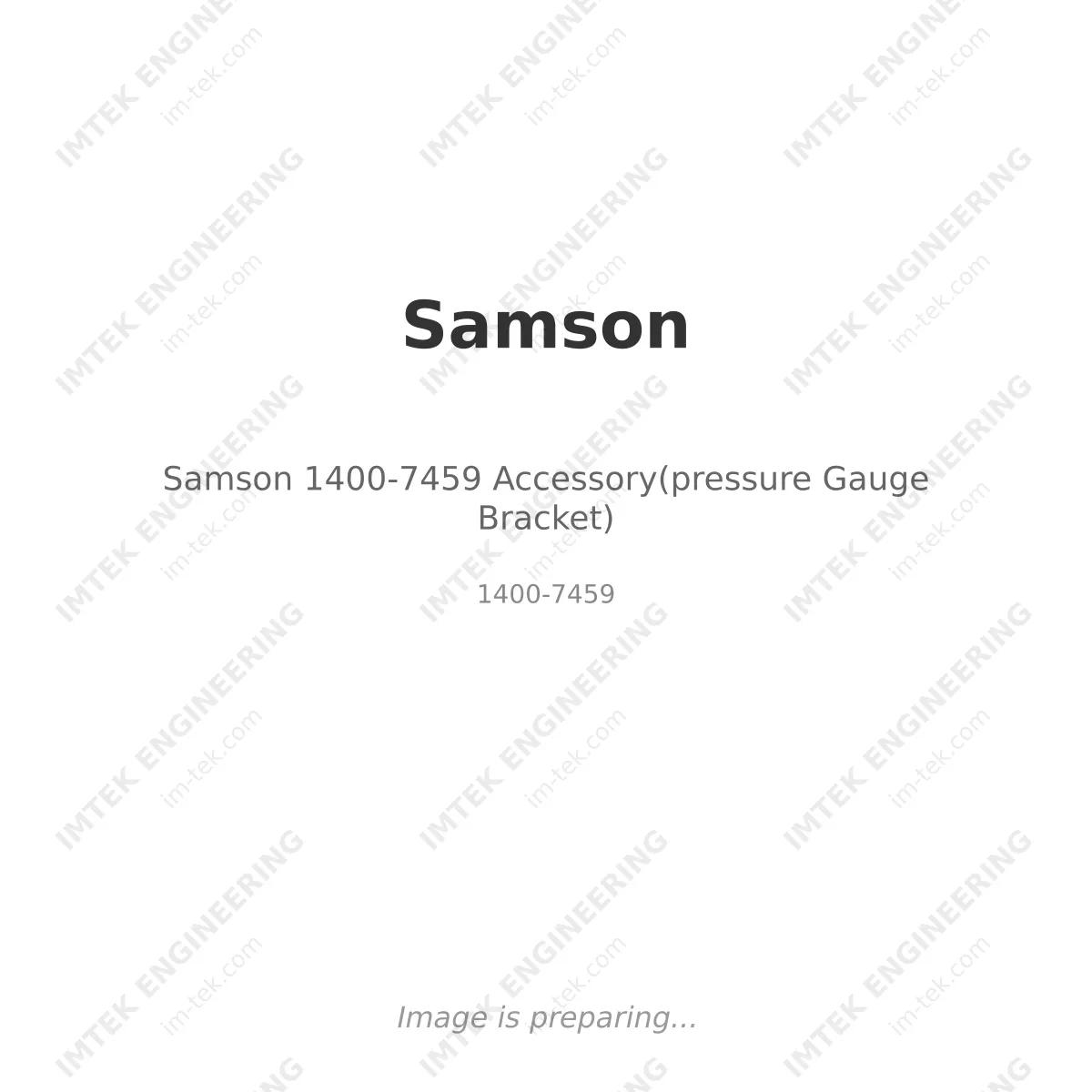 Samson 1400-7459 Accessory(pressure Gauge Bracket)