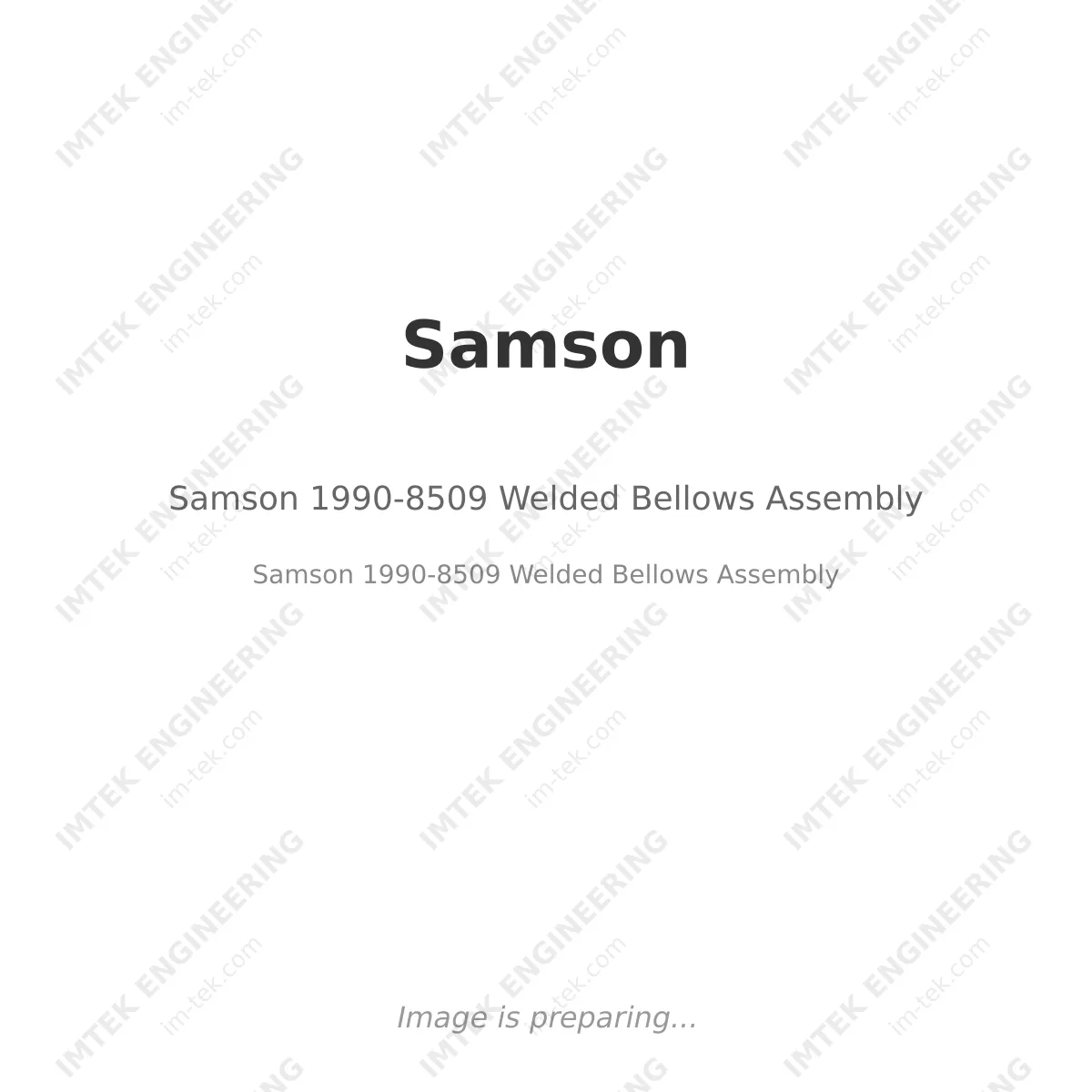 Samson 1990-8509 Welded Bellows Assembly