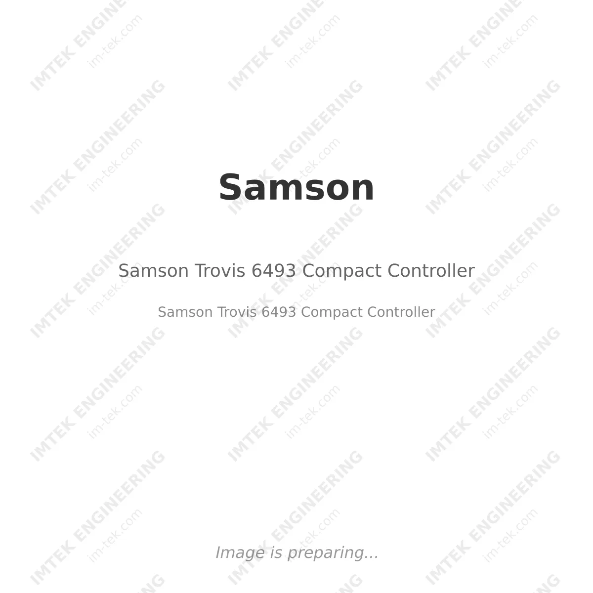 Samson Trovis 6493 Compact Controller