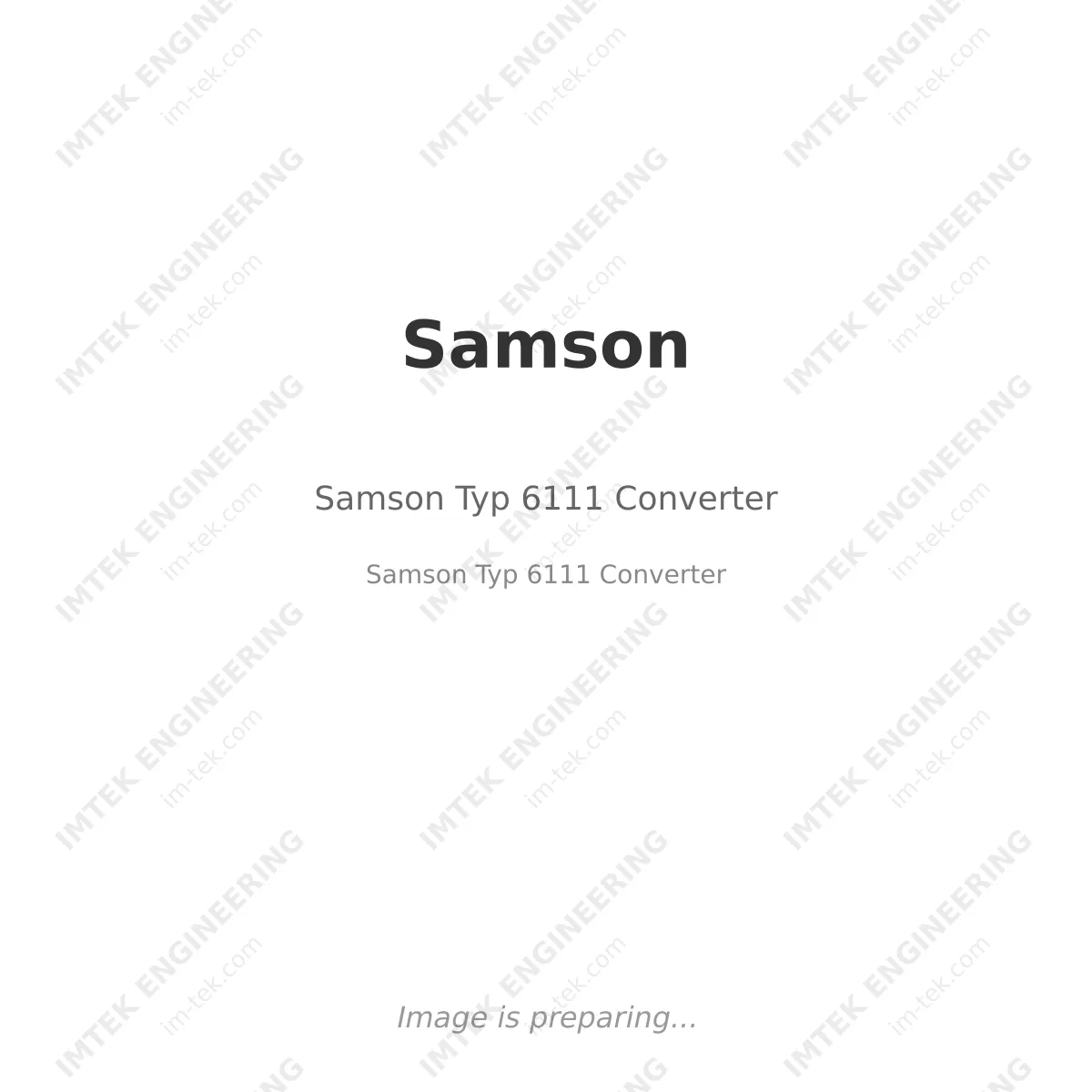 Samson Typ 6111 Converter