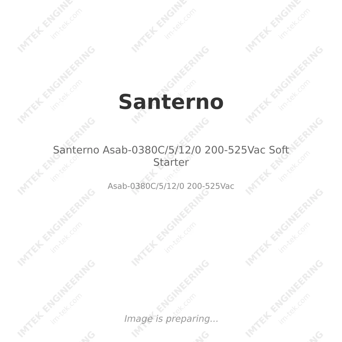 Santerno Asab-0380C/5/12/0 200-525Vac Soft Starter