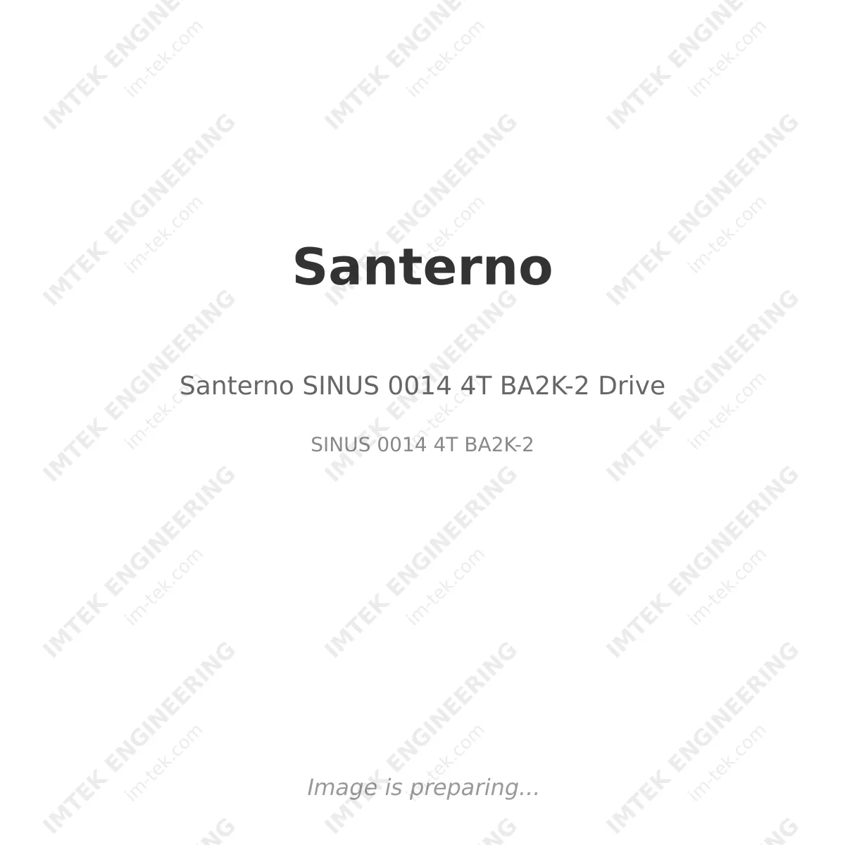 Santerno SINUS 0014 4T BA2K-2 Drive