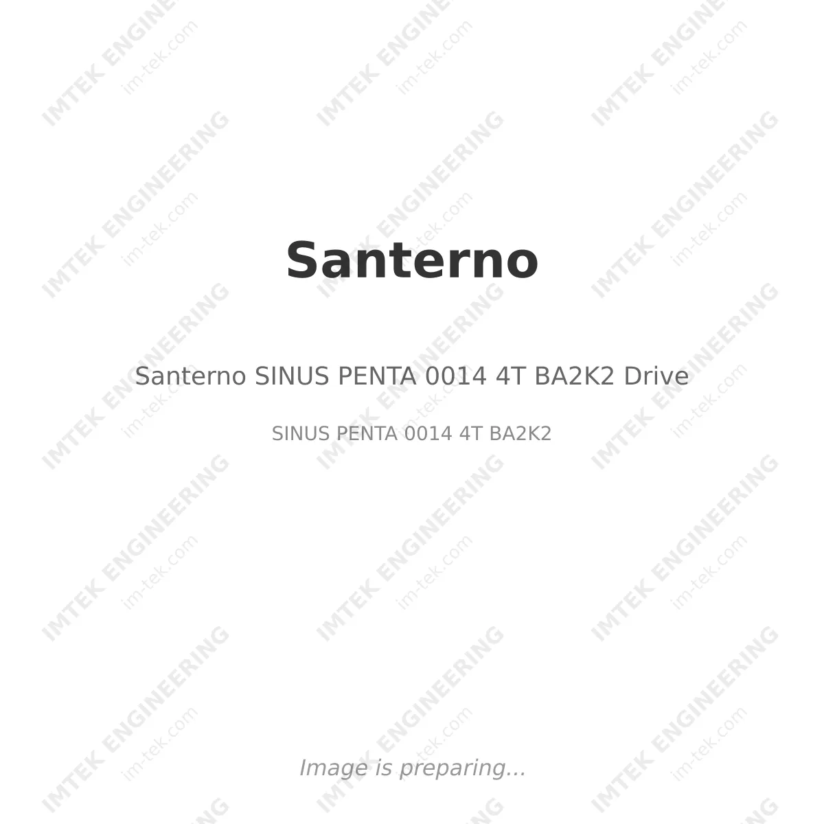 Santerno SINUS PENTA 0014 4T BA2K2 Drive