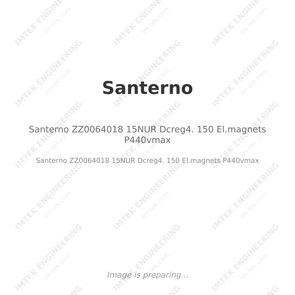 Santerno ZZ0064018 15NUR Dcreg4. 150 El.magnets P440vmax