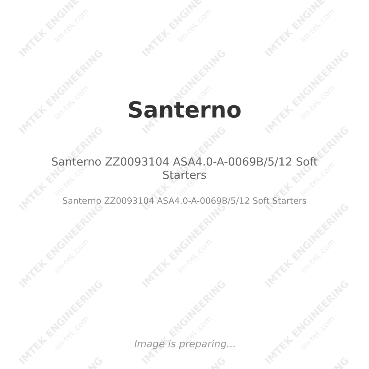 Santerno ZZ0093104 ASA4.0-A-0069B/5/12 Soft Starters