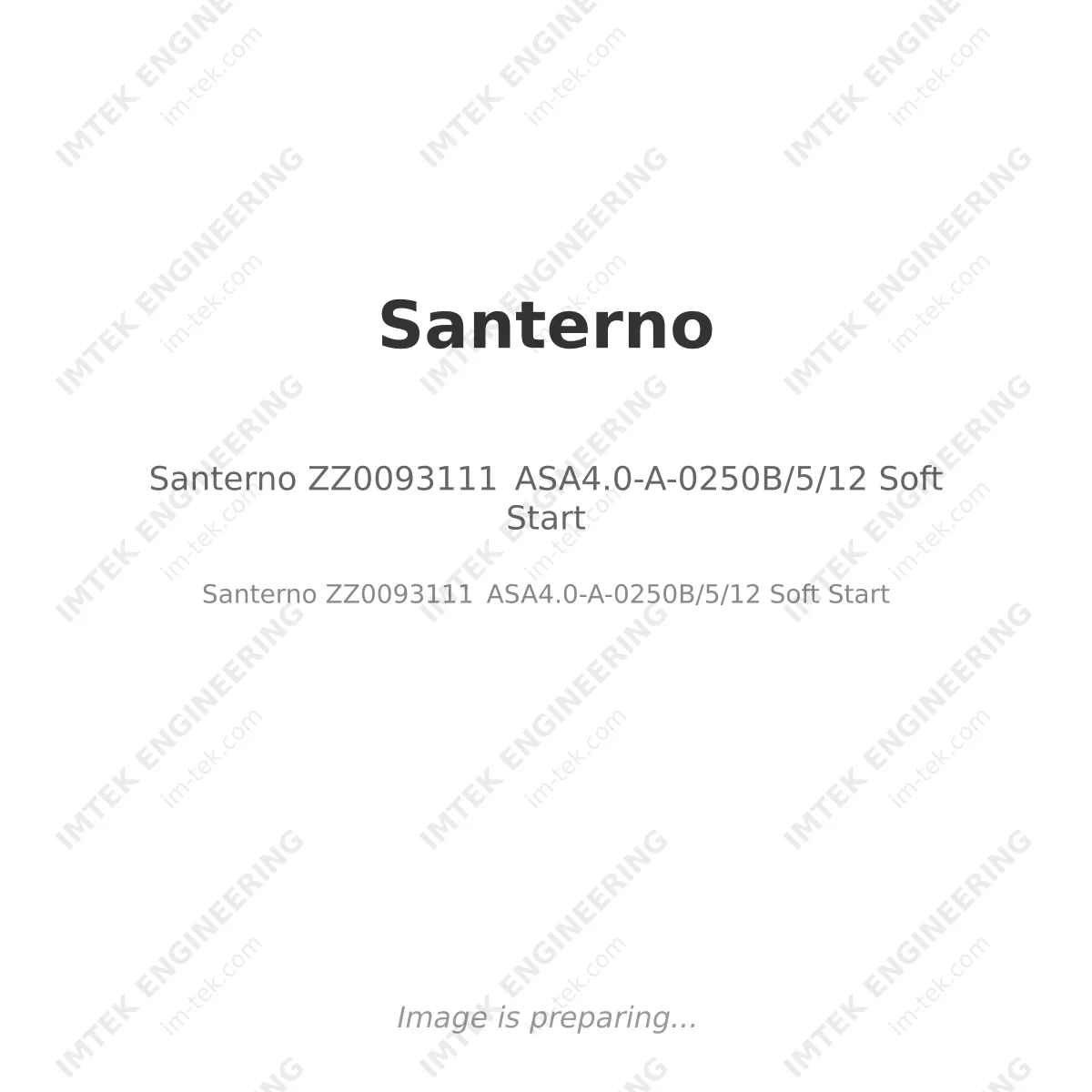 Santerno ZZ0093111 ASA4.0-A-0250B/5/12 Soft Start