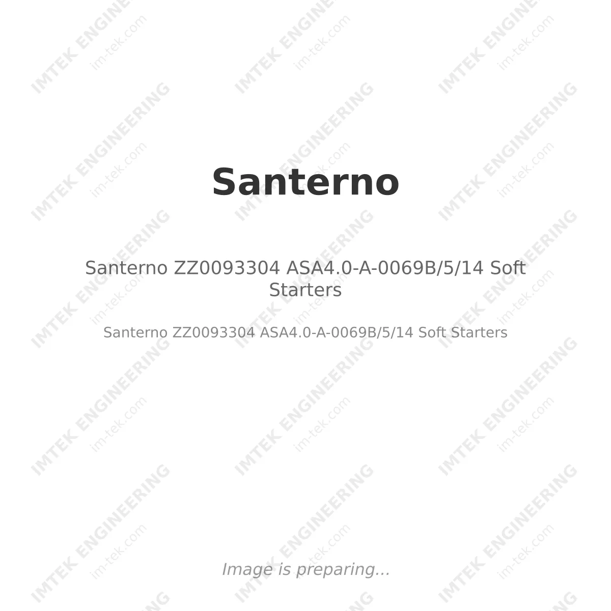 Santerno ZZ0093304 ASA4.0-A-0069B/5/14 Soft Starters