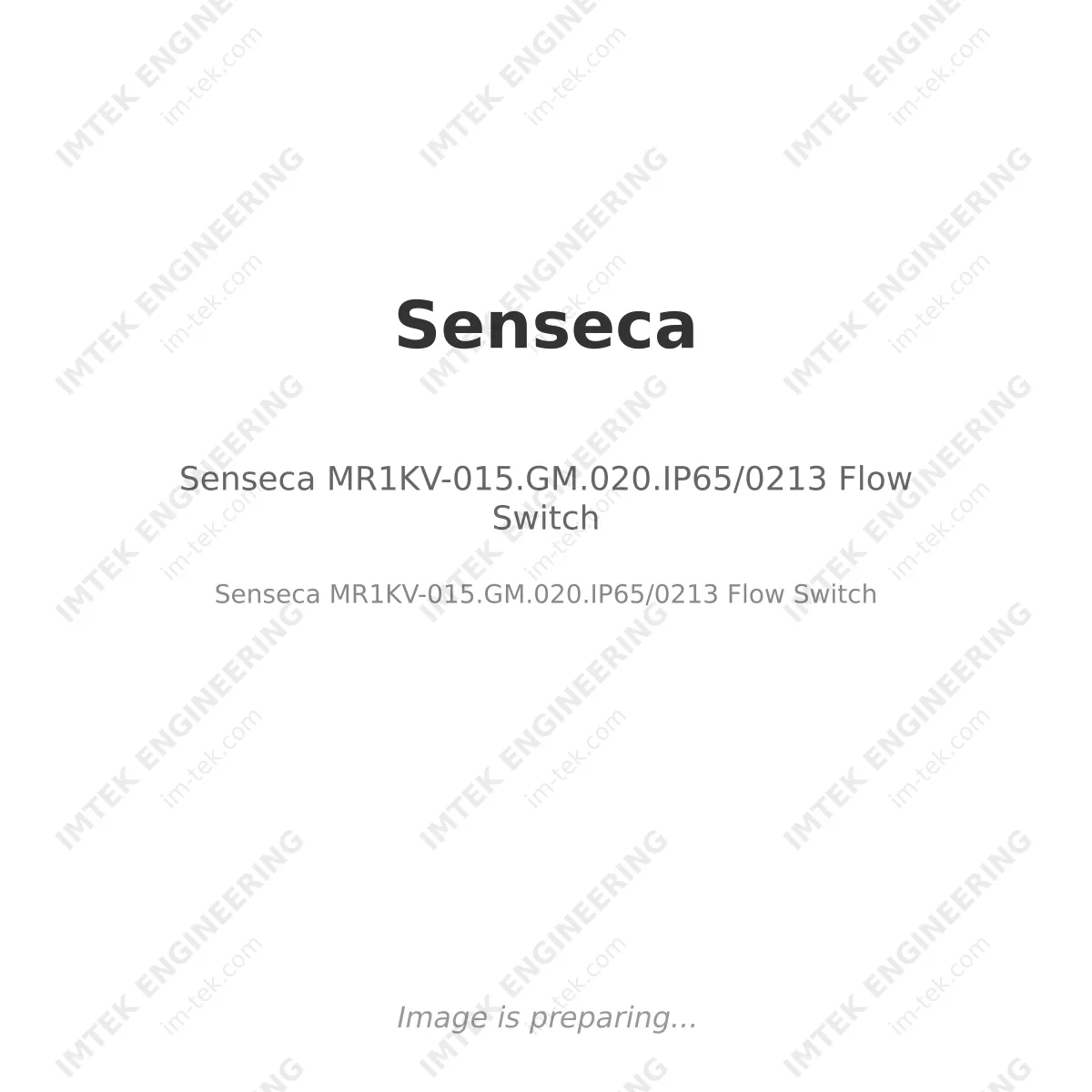 Senseca MR1KV-015.GM.020.IP65/0213    Flow Switch