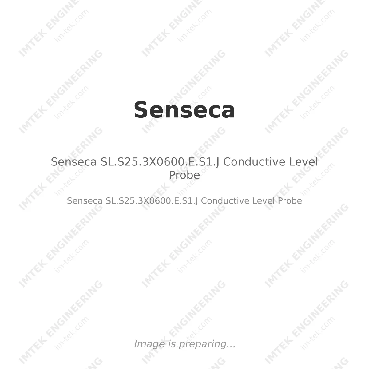 Senseca SL.S25.3X0600.E.S1.J Conductive Level Probe