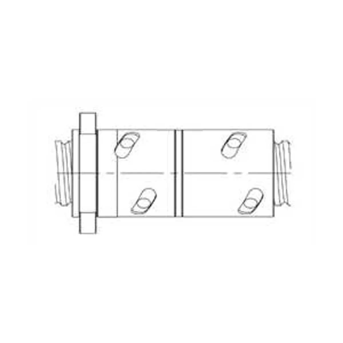Servomech DFN-D.20.05.4R  Double Nut with Flange