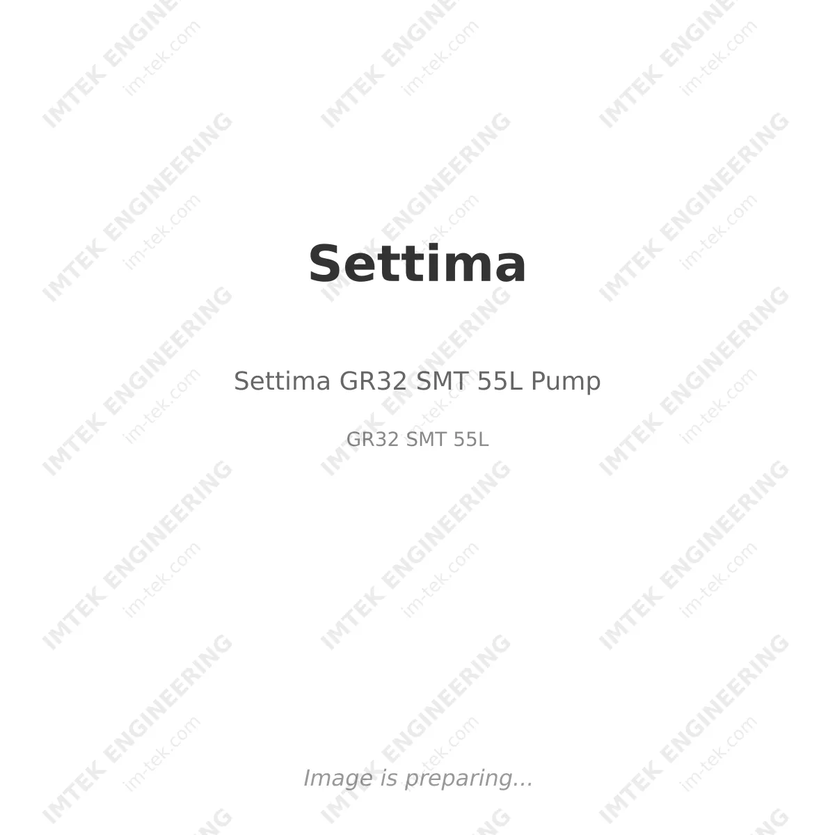 Settima GR32 SMT 55L Pump