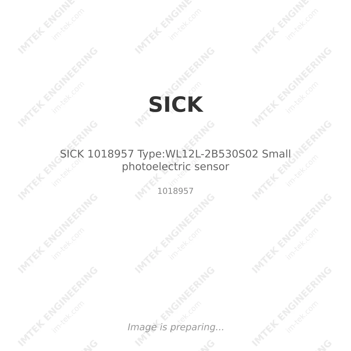 SICK SICK 1018957 Type:WL12L-2B530S02 Small photoelectric sensor - 1018957