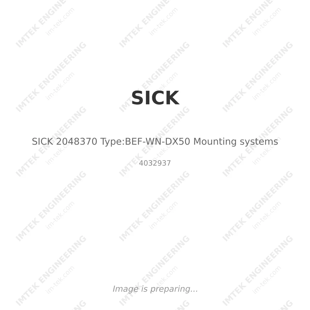 SICK SICK 2048370 Type:BEF-WN-DX50 Mounting systems - 4032937