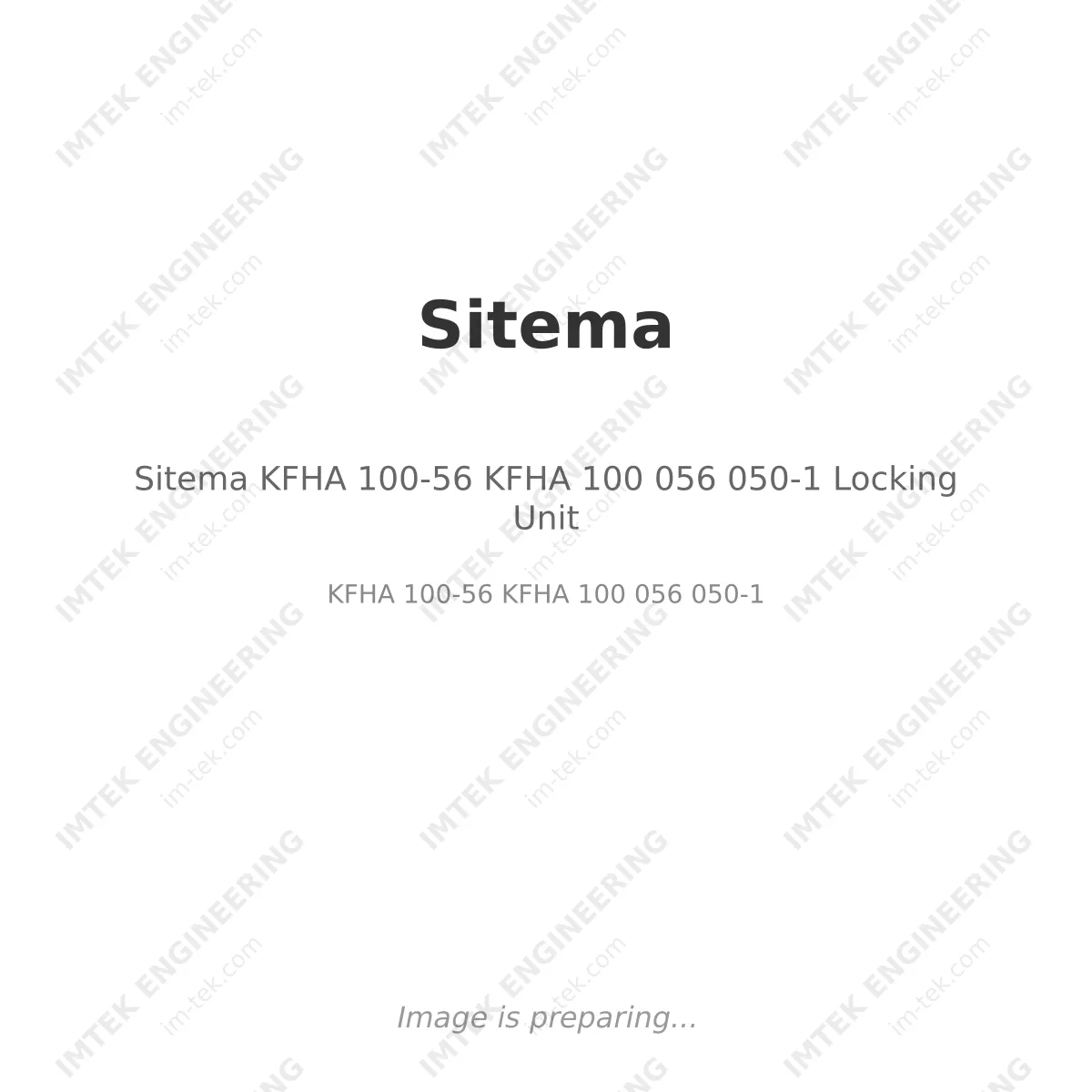 Sitema KFHA 100-56	KFHA 100 056 050-1  Locking Unit