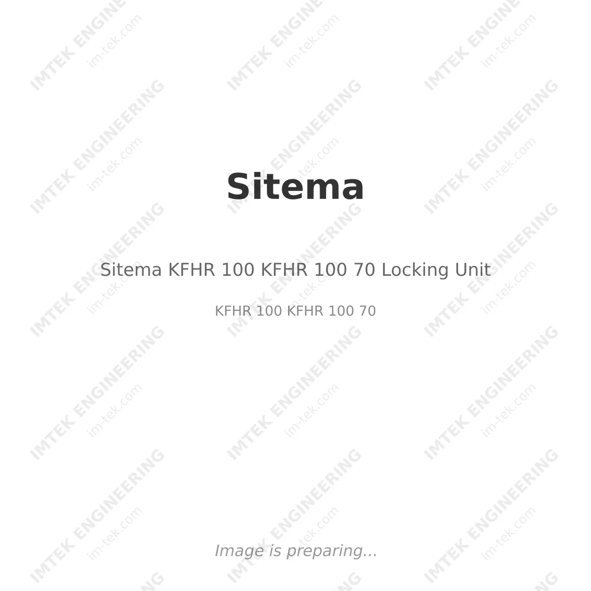 Sitema KFHR 100	KFHR 100 70  Locking Unit