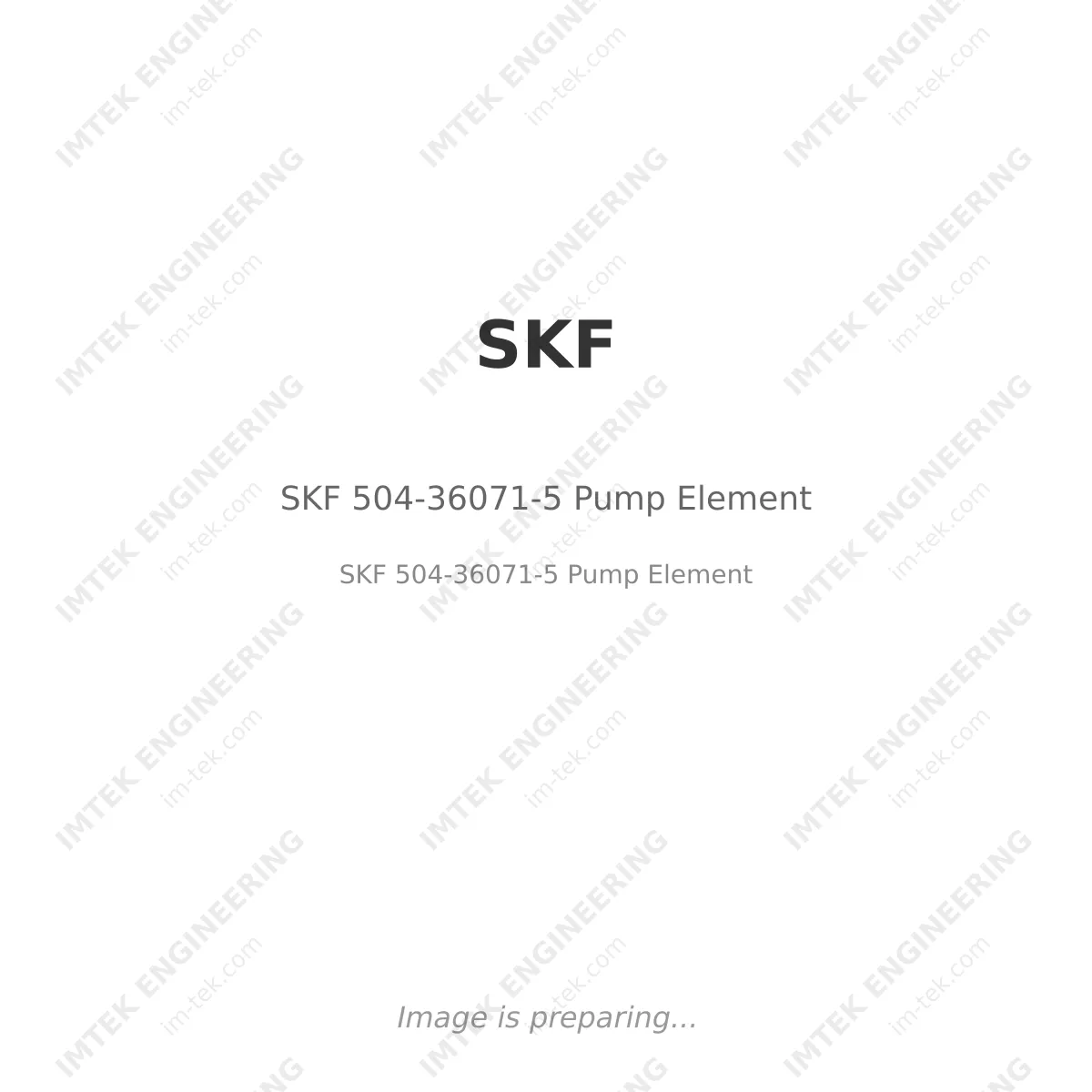 SKF 504-36071-5  Pump Element