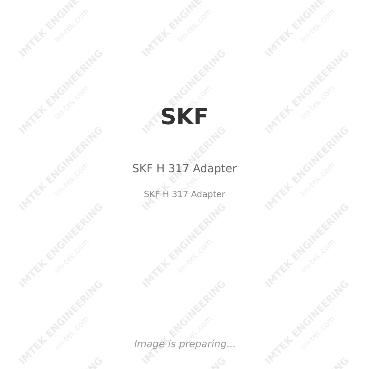 SKF H 317 Adapter