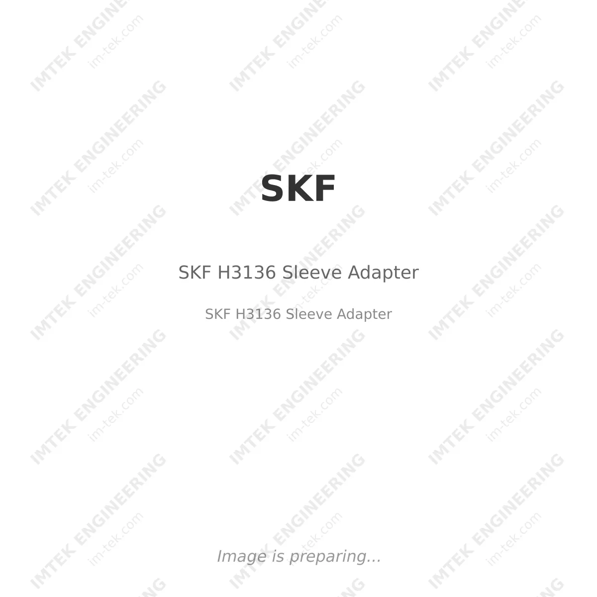 SKF H3136 Sleeve Adapter