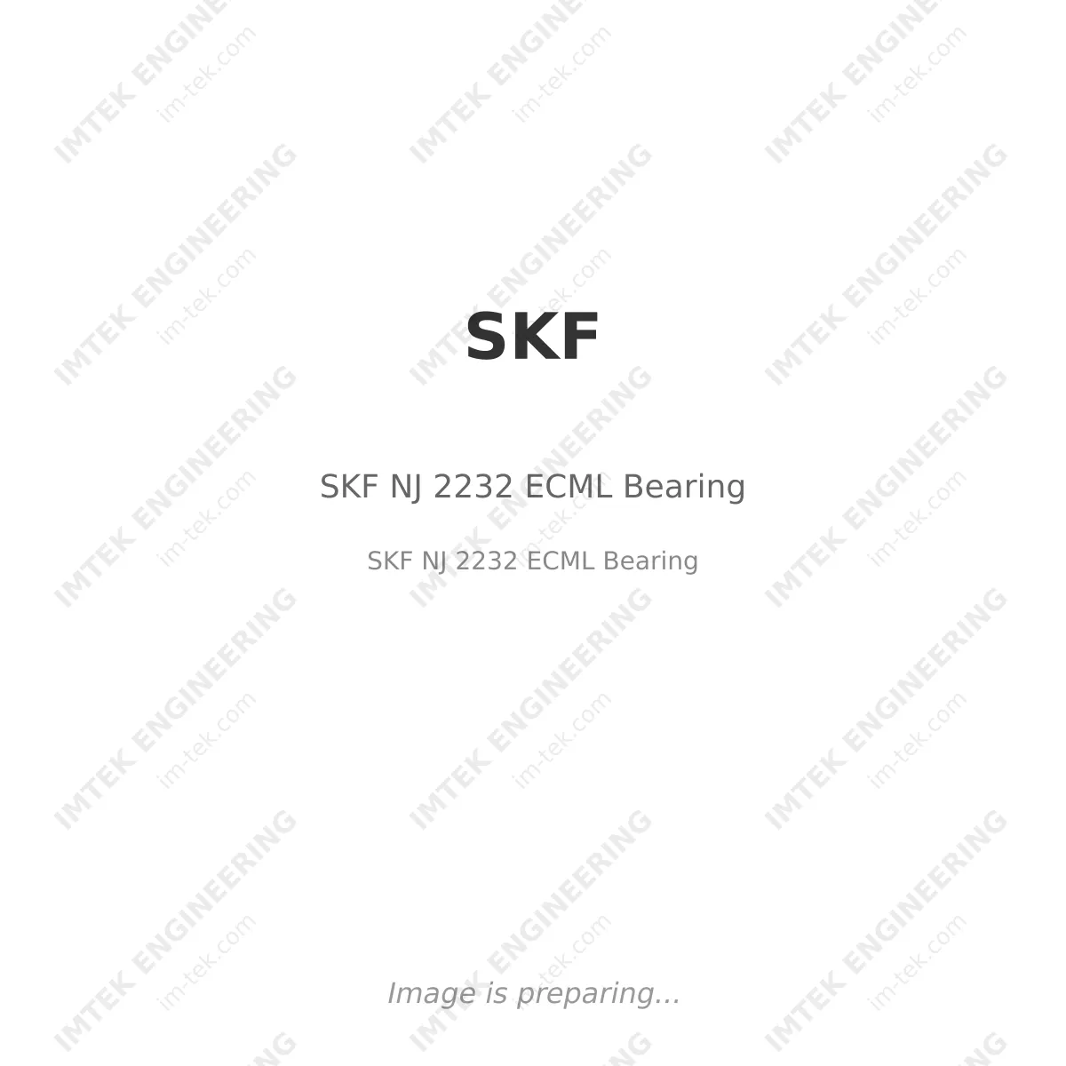 SKF NJ 2232 ECML Bearing