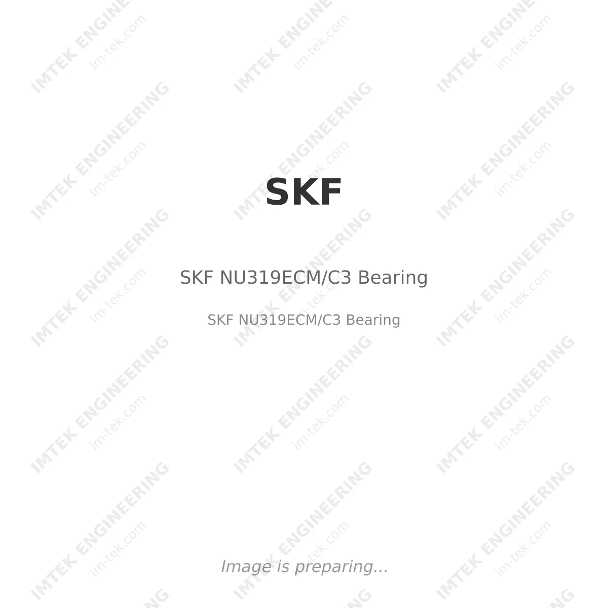 SKF NU319ECM/C3 Bearing