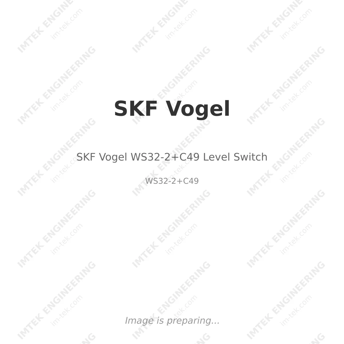 SKF Vogel WS32-2+C49  Level Switch