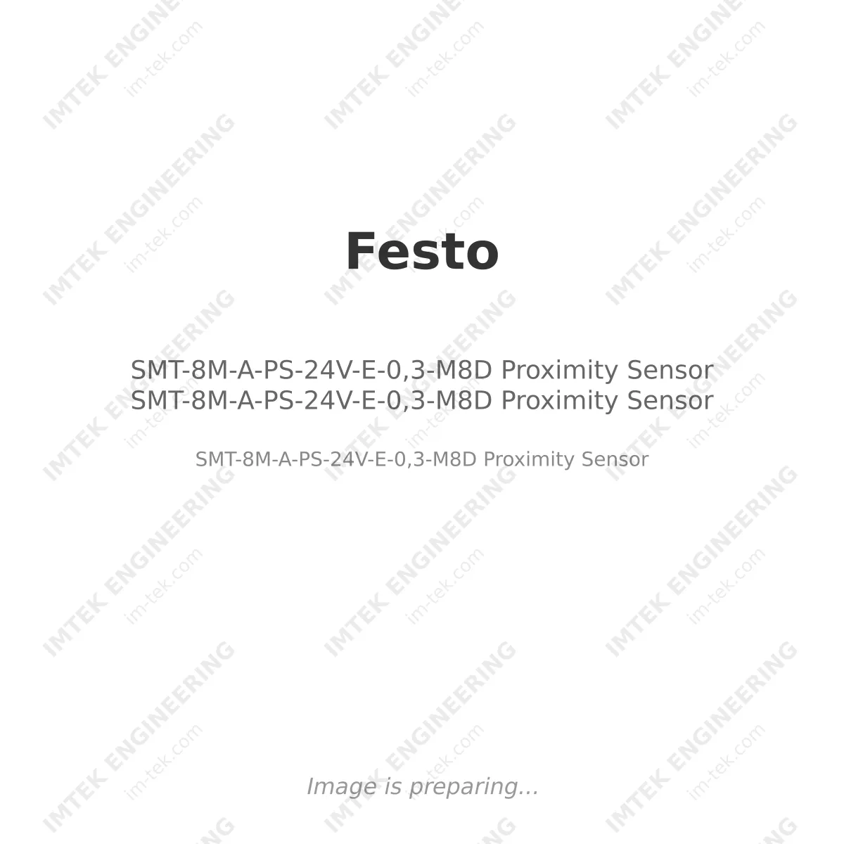 SMT-8M-A-PS-24V-E-0,3-M8D Proximity Sensor SMT-8M-A-PS-24V-E-0,3-M8D Proximity Sensor