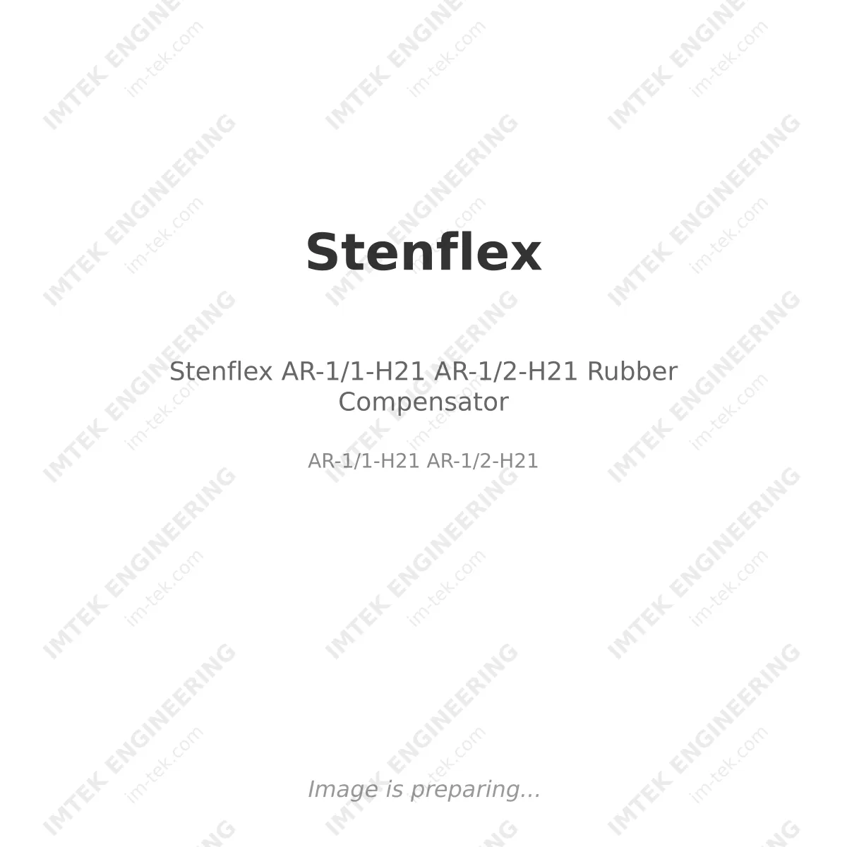 Stenflex AR-1/1-H21 AR-1/2-H21 Rubber Compensator