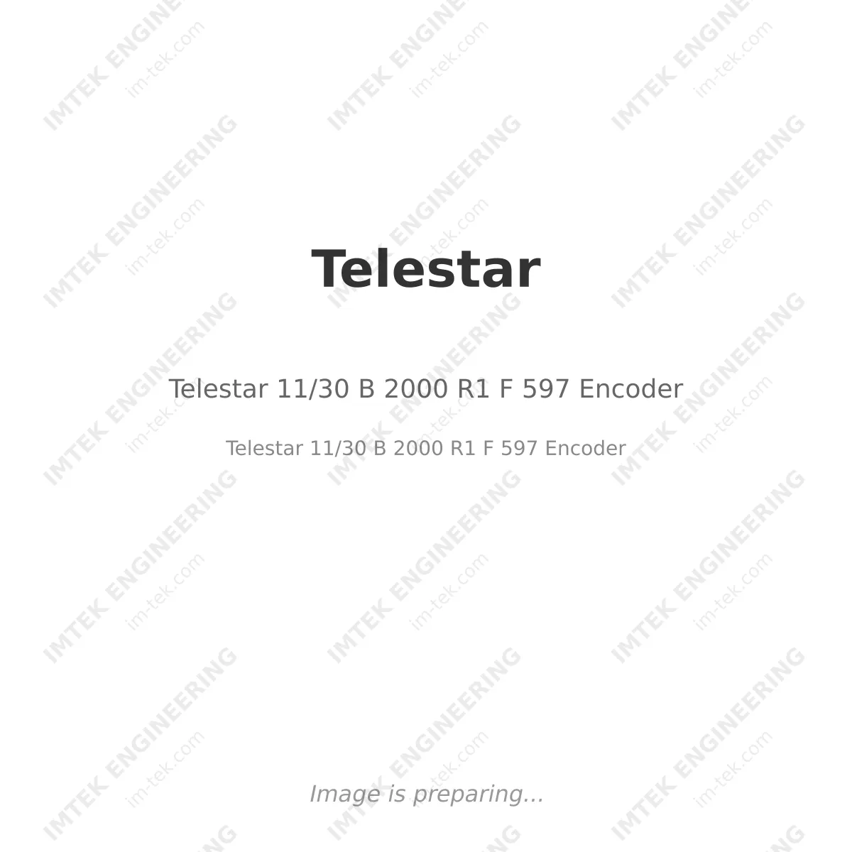 Telestar 11/30 B 2000 R1 F 597 Encoder