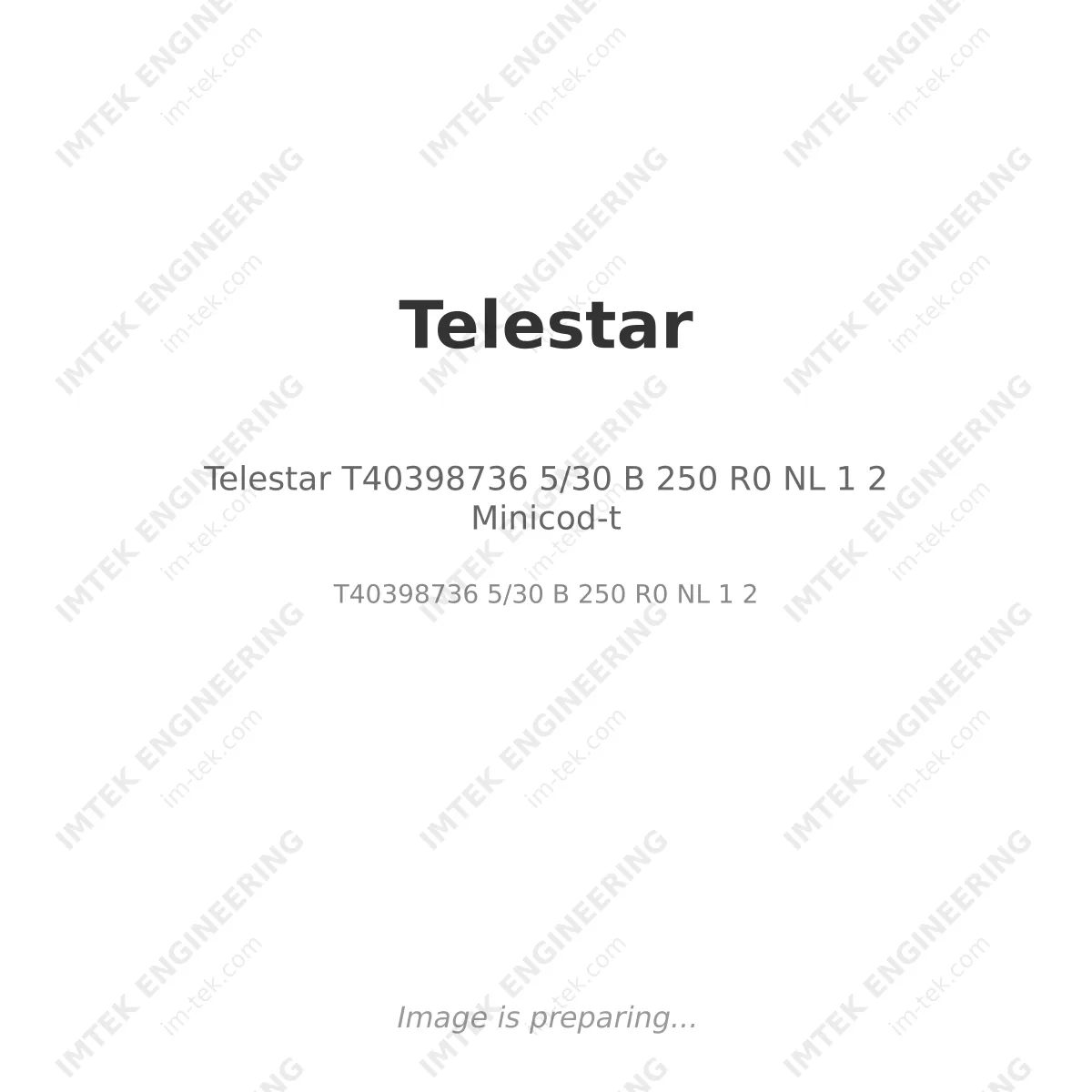 Telestar T40398736 5/30 B 250 R0 NL 1 2 Minicod-t