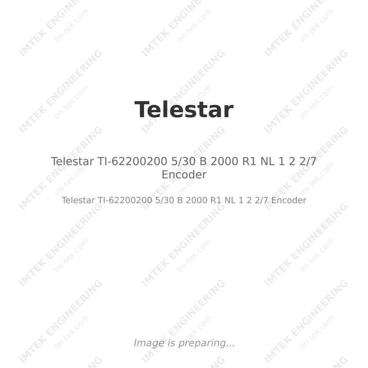 Telestar TI-62200200 5/30 B 2000 R1 NL 1 2 2/7 Encoder