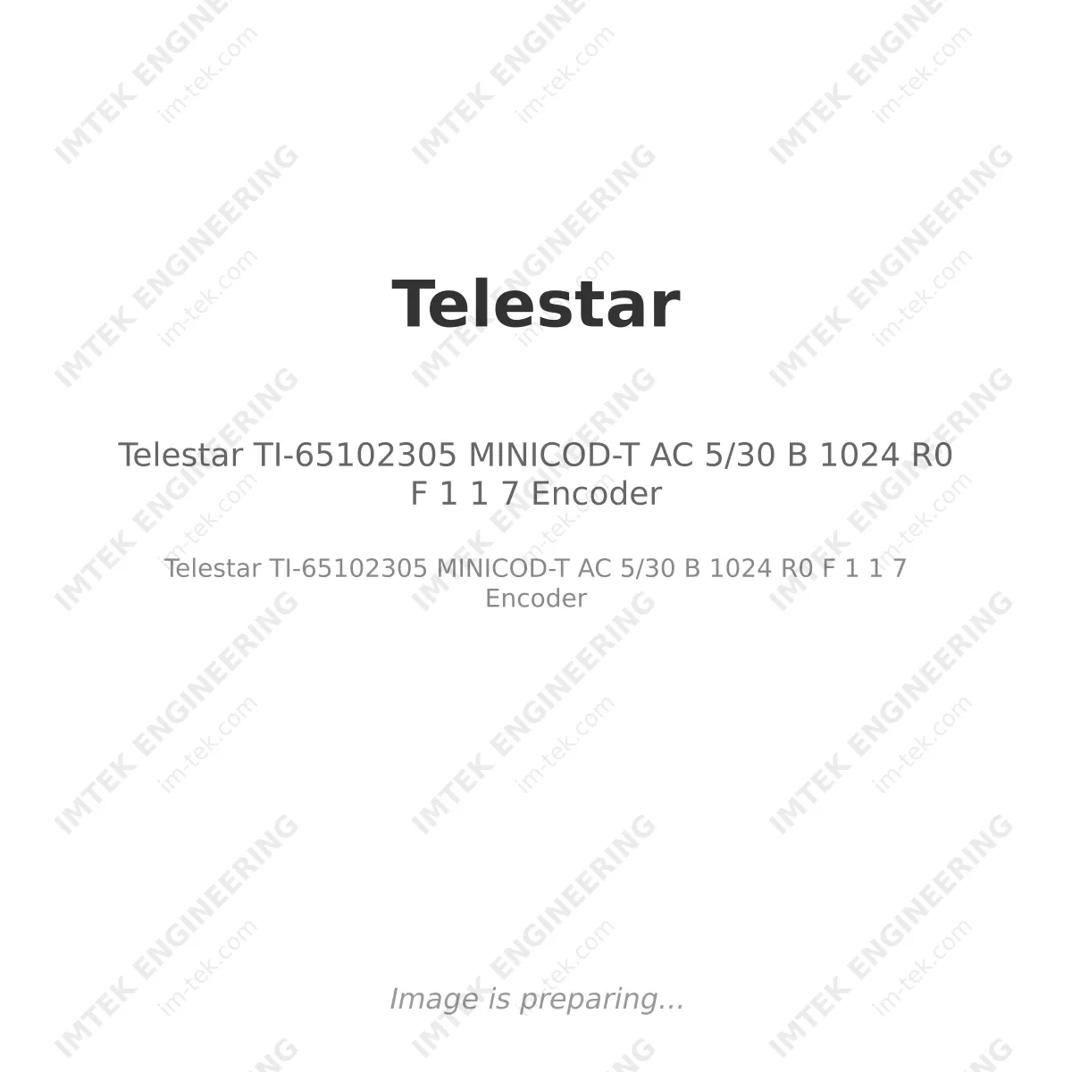 Telestar TI-65102305 MINICOD-T AC 5/30 B 1024 R0 F 1 1 7 Encoder