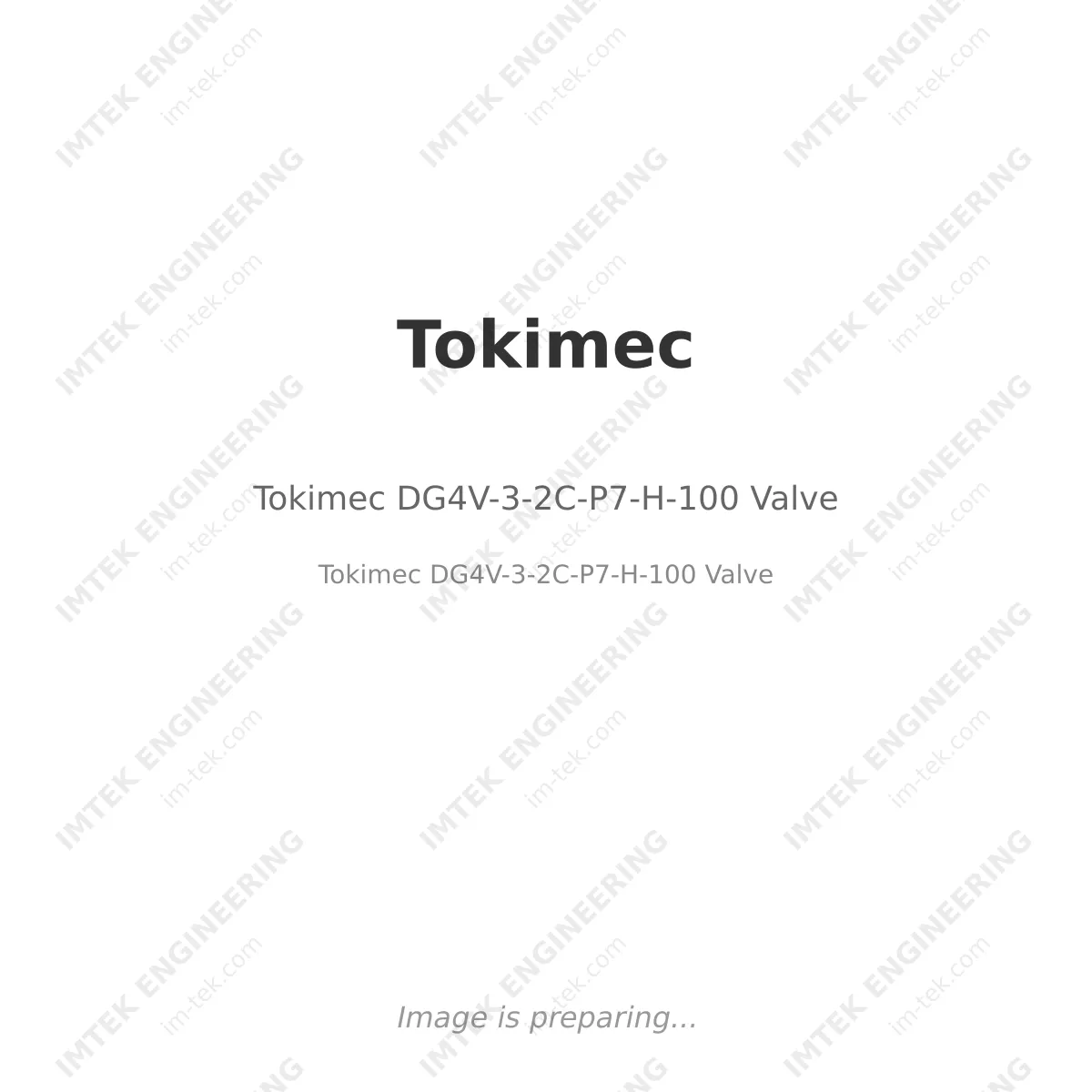 Tokimec DG4V-3-2C-P7-H-100 Valve