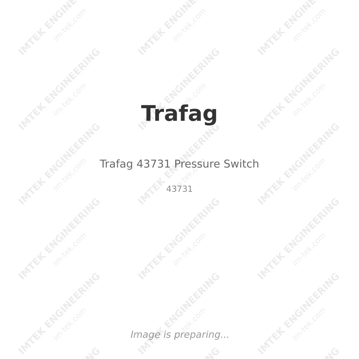 Trafag 43731 Pressure Switch