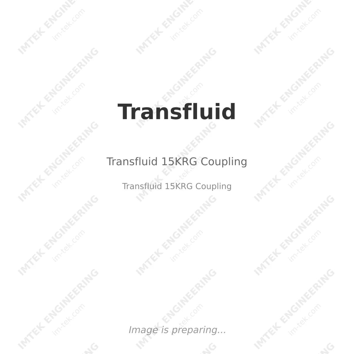Transfluid 15KRG Coupling