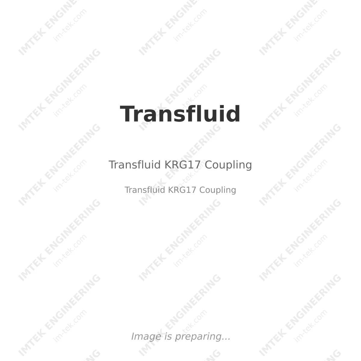 Transfluid KRG17  Coupling