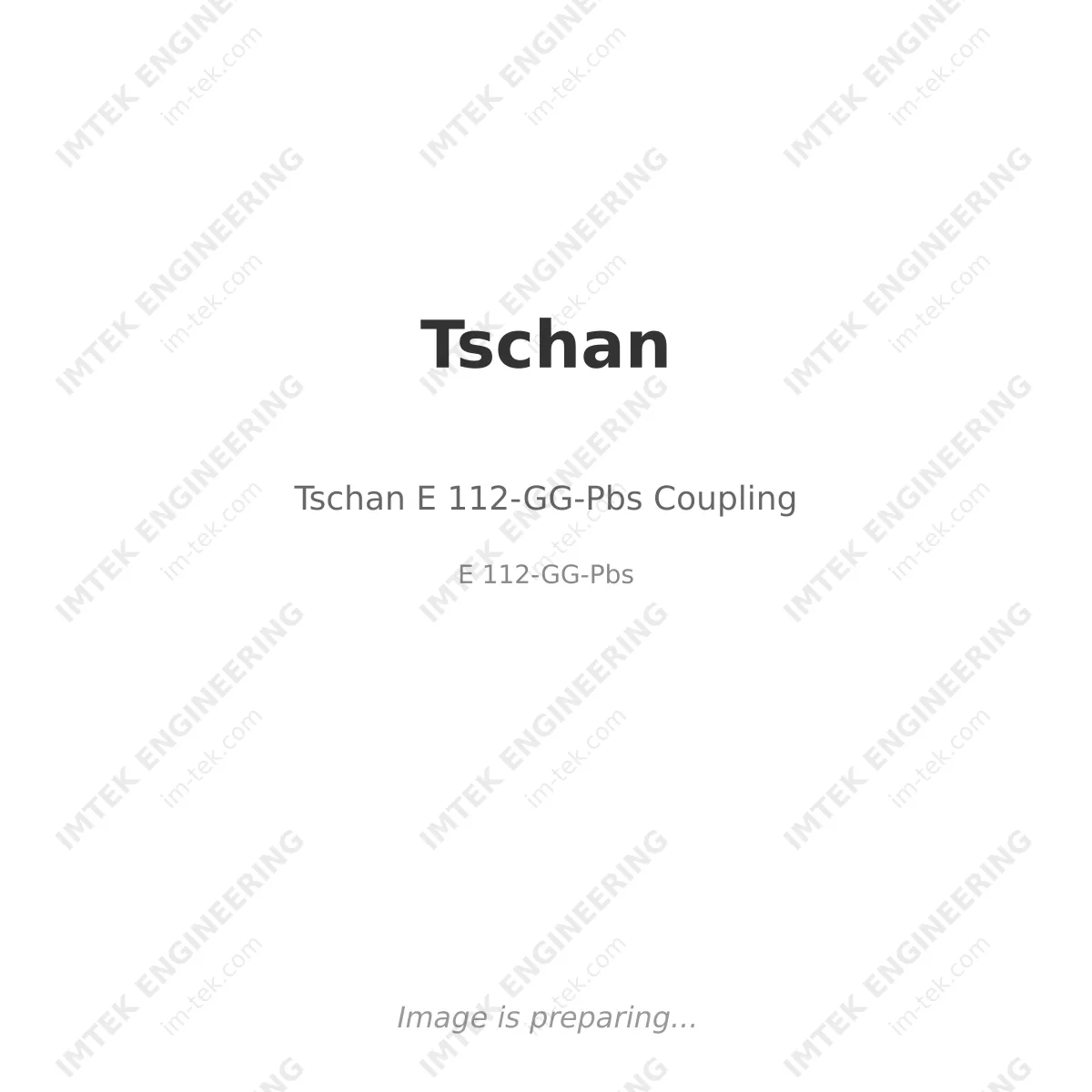 Tschan E 112-GG-Pbs Coupling