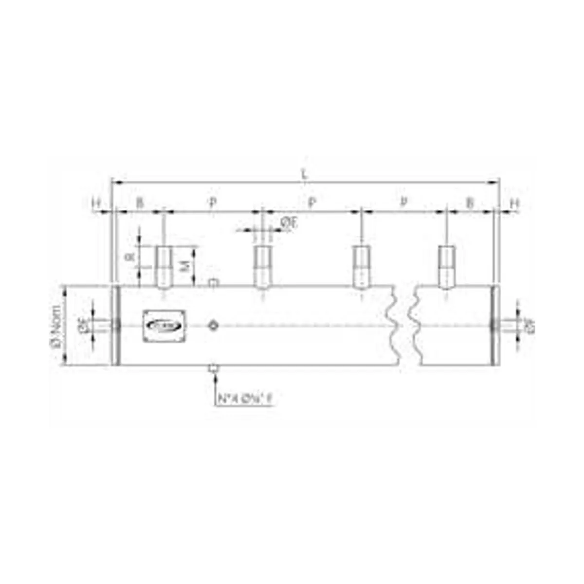 Turbo TL025(N-V-T)P  Header Tank with Threaded Stubs for Straight Through Valves