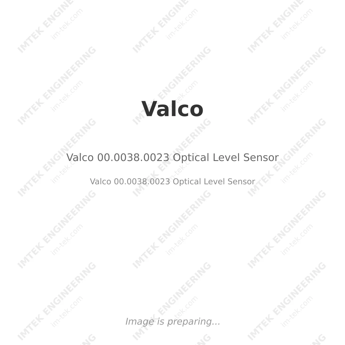 Valco 00.0038.0023 Optical Level Sensor