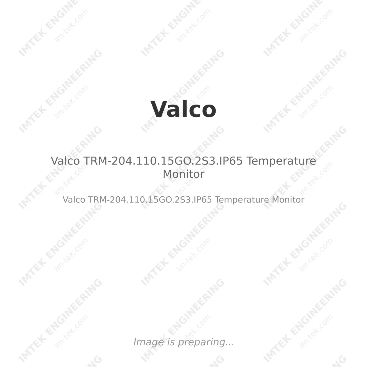 Valco TRM-204.110.15GO.2S3.IP65 Temperature Monitor