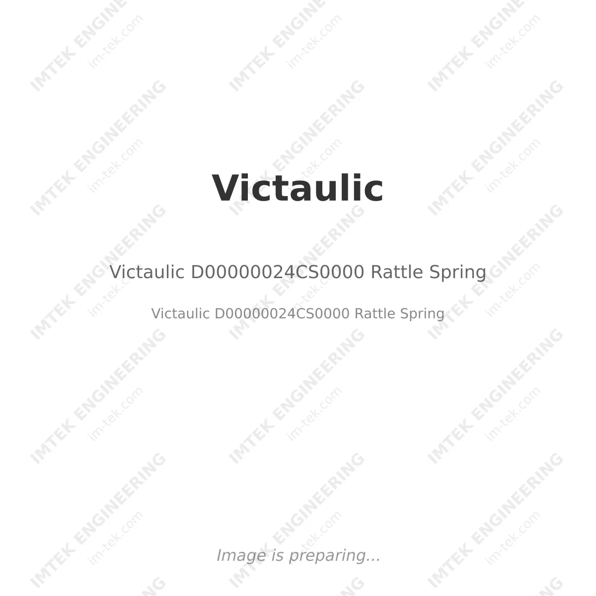Victaulic D00000024CS0000 Rattle Spring
