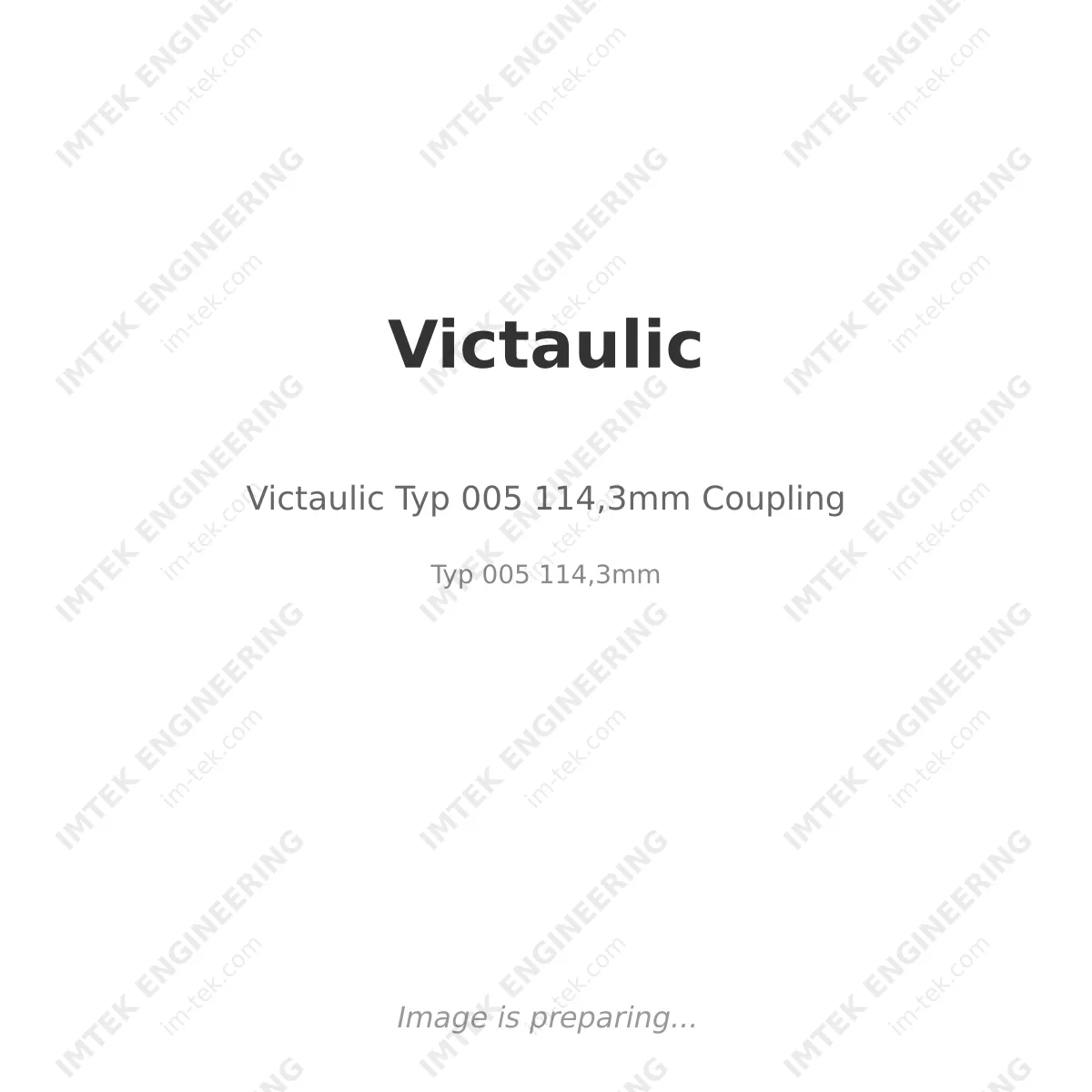 Victaulic Typ 005 114,3mm Coupling