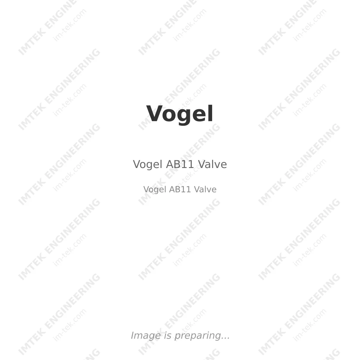 Vogel AB11  Valve