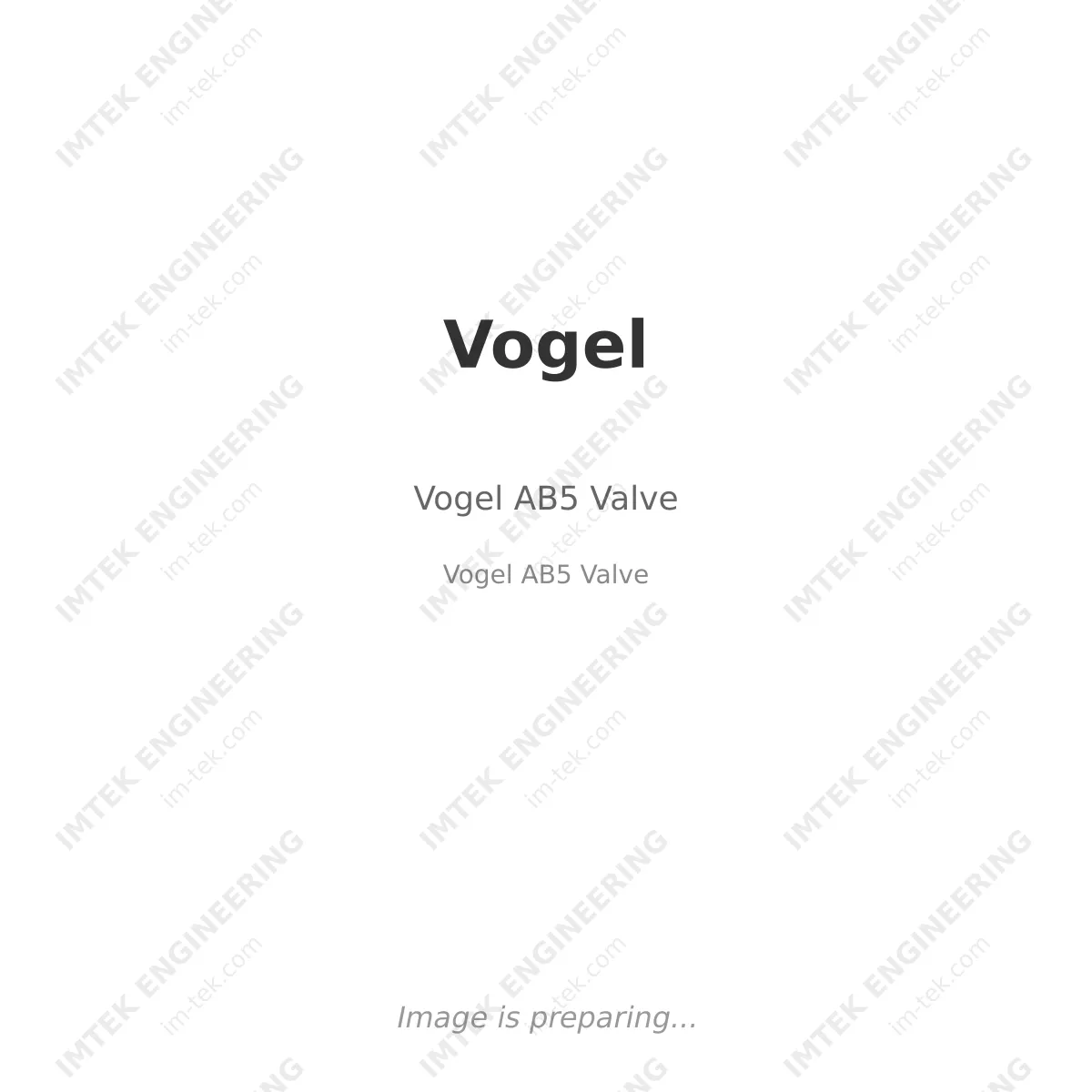 Vogel AB5 Valve