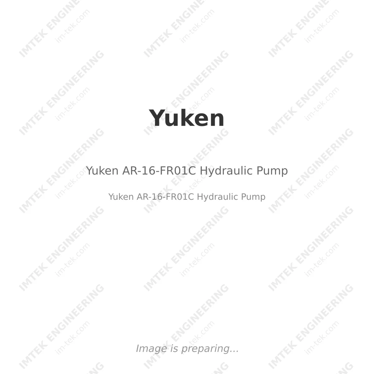 Yuken AR-16-FR01C Hydraulic Pump